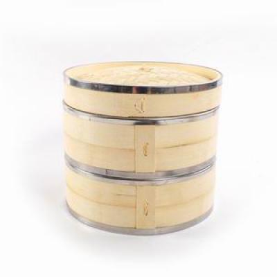 YH22-BS-H BAMBOO HEIGHTENED STEAMER-Both Sides reinforced with stainless steel